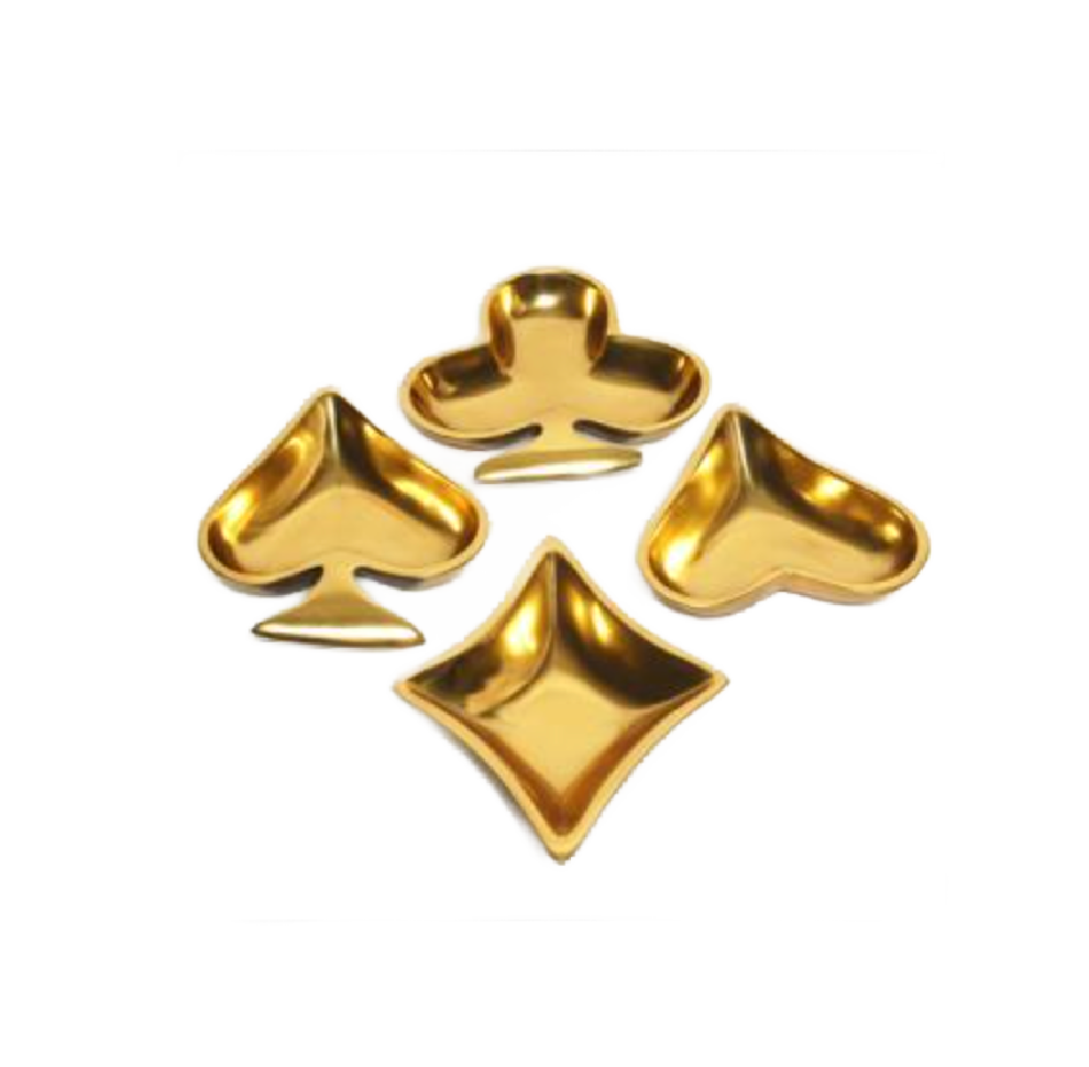 Gilded Card Dishes