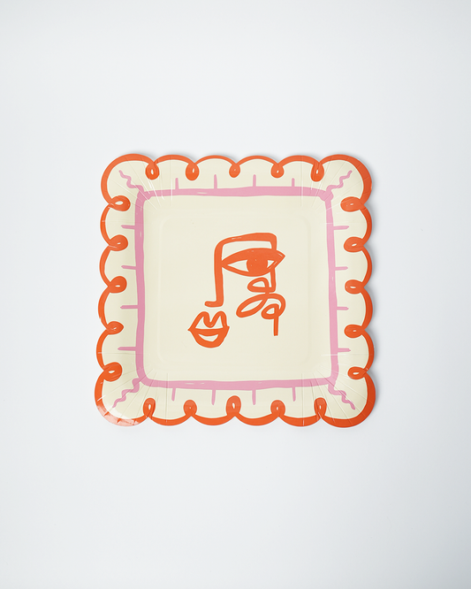 Two Face Dinner Paper Plates