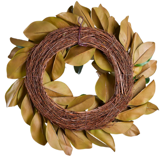 27" Magnolia Leaf Wreath