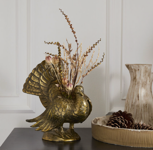 Brass Turkey Vase