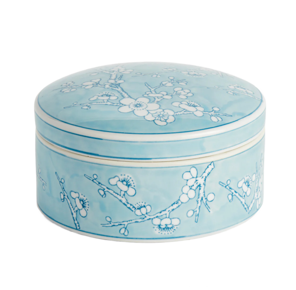 Blue Empress Round Lidded Catchall Box