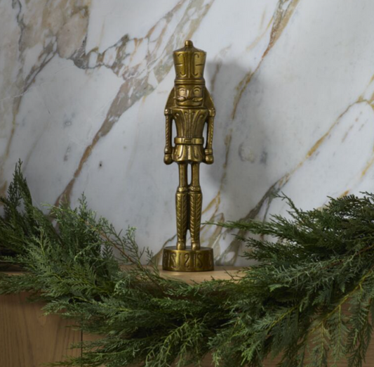 Antique Gold Color Nutcracker Figurine