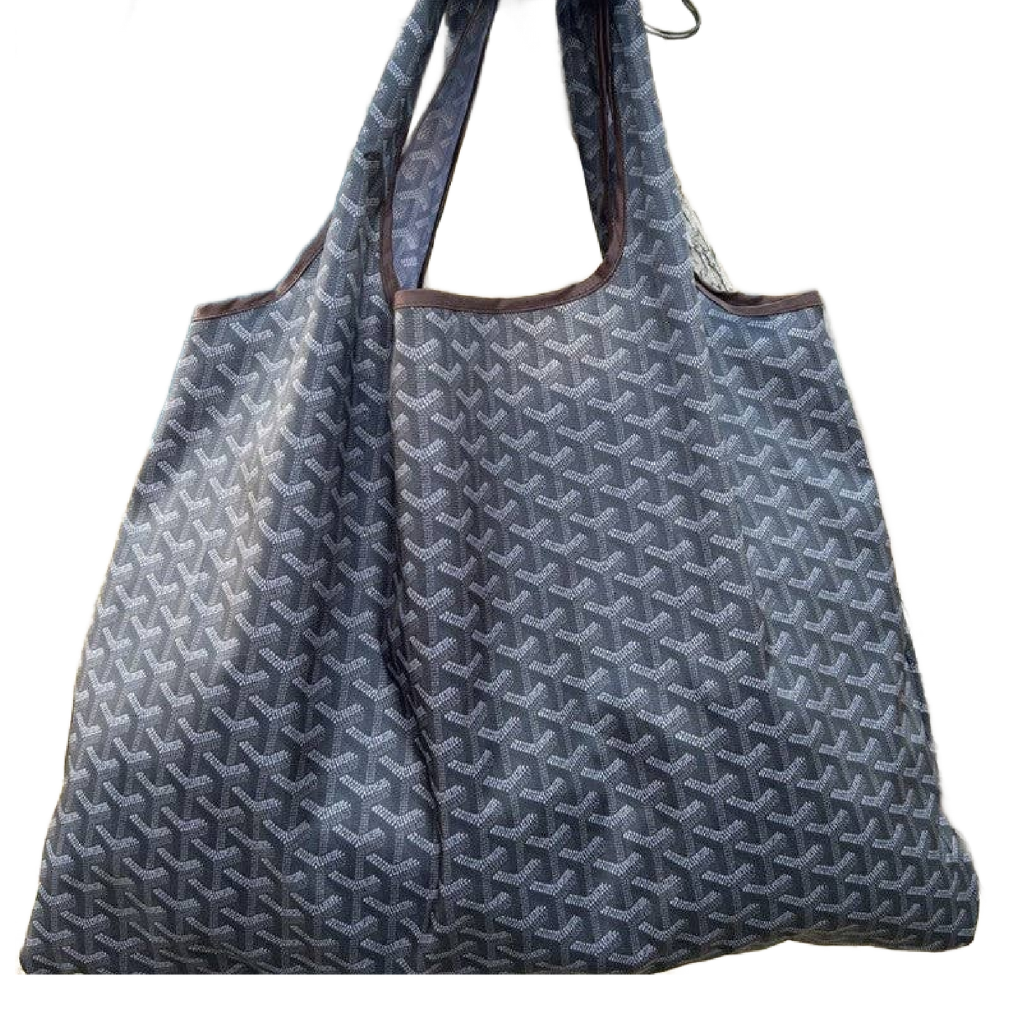 Gray Large Capacity Single Shoulder Shopping Bag