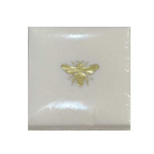 Bee Linun Beverage Napkins - 20 per pack