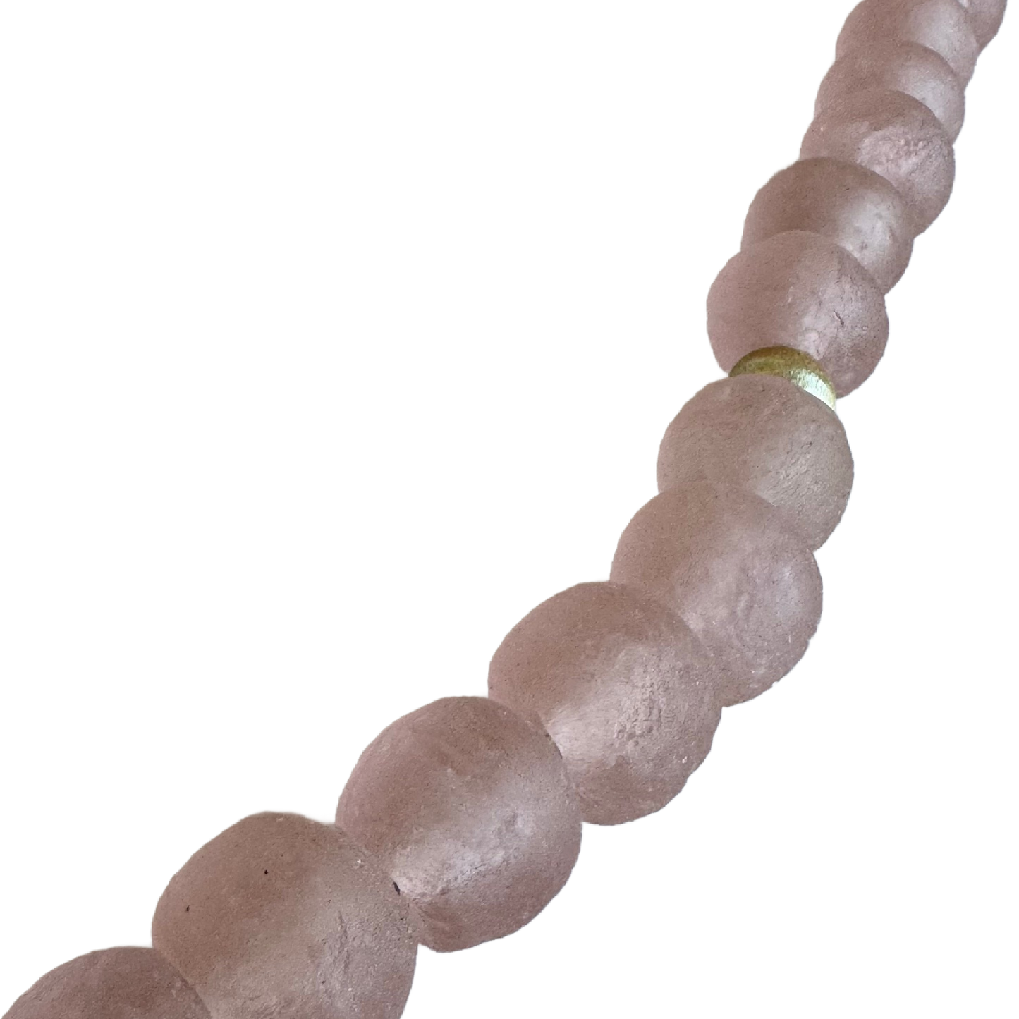 Handmade Beaded Blush Pink Glass Rosary