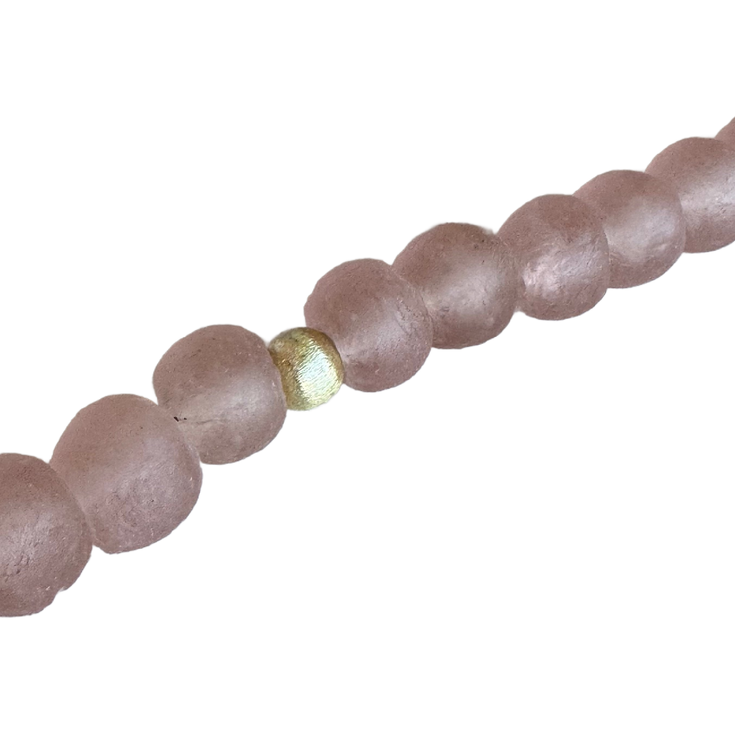 Handmade Beaded Blush Pink Glass Rosary