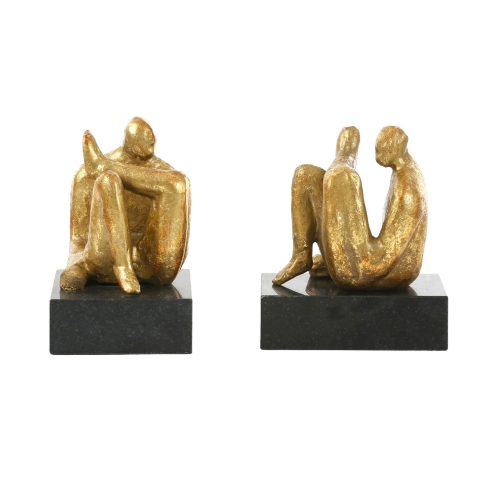 Amadeo Sitting Statue - set of 2