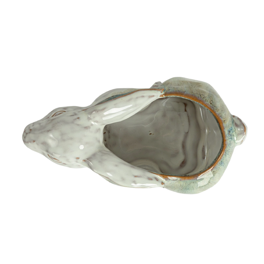 Stoneware Rabbit Planter