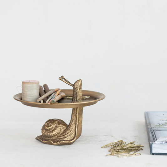 Gold Finish Snail Tray