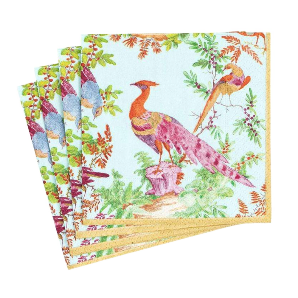 Chelsea Birds Caspari Cocktail Napkin