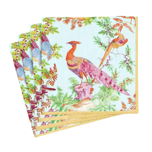 Chelsea Birds Caspari Cocktail Napkin