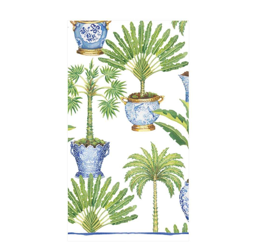 Potted Palms Caspari Guest Towel Napkin