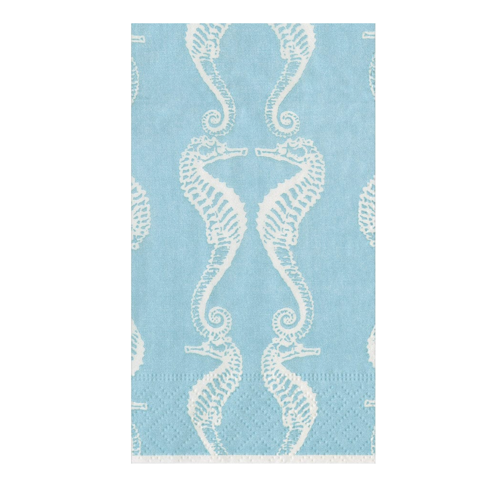Seahorses Caspari Guest Towel Napkin