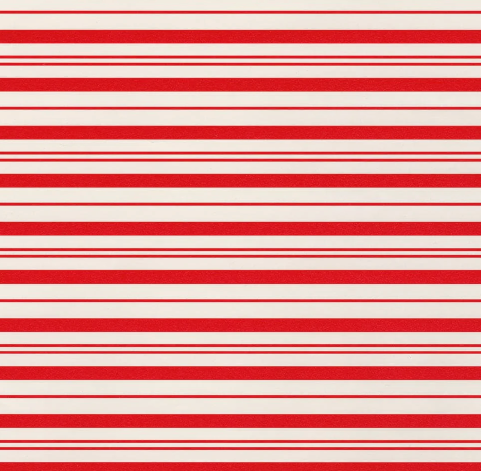 Candy Stripe Red/White Wrapping Paper