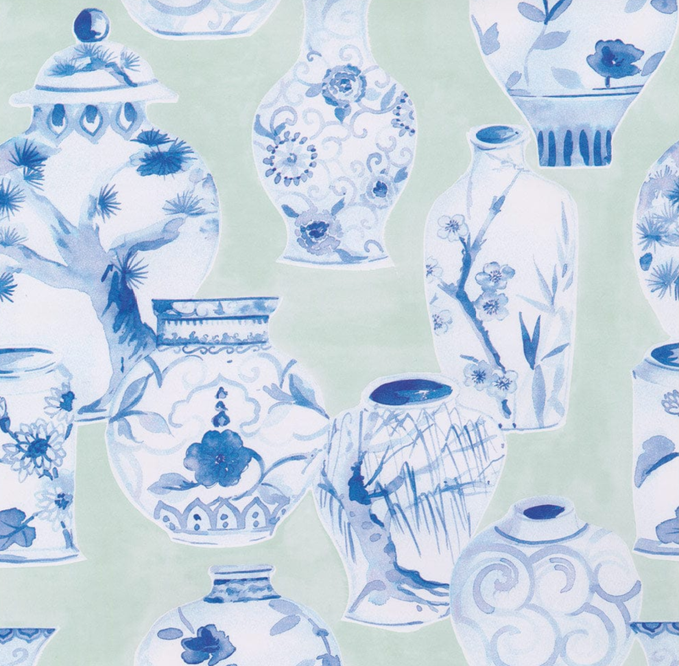Glazed Porcelain Celadon Wrapping Paper
