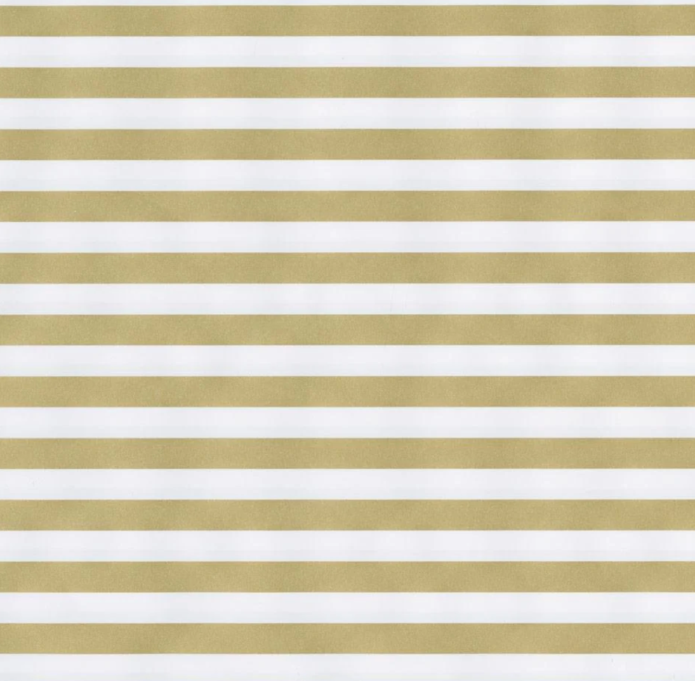 Club Stripe Gold/Silver Reversible Gift Wrapping Paper