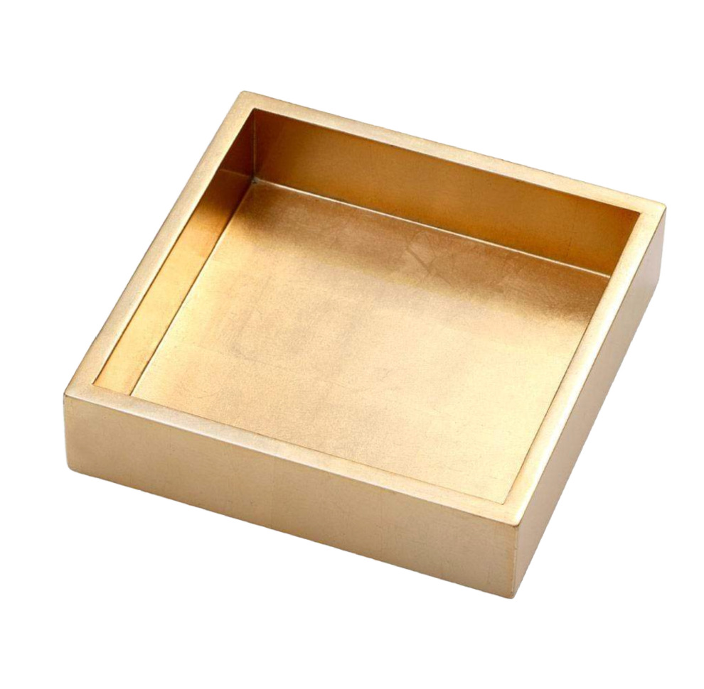 Gold Lacquer Luncheon Napkin Holder