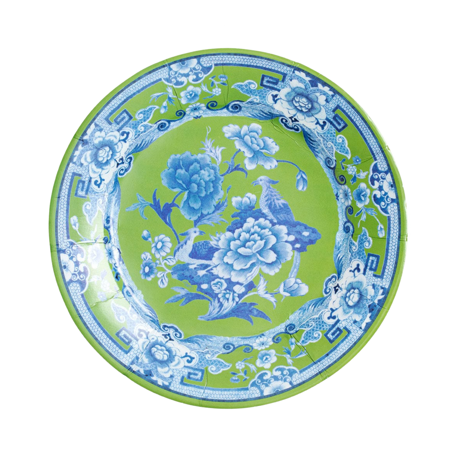 Green and Blue Dinner Paper Plate