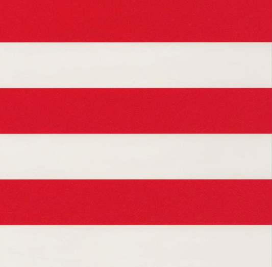 Awning Stripe Red & White Wrapping Paper