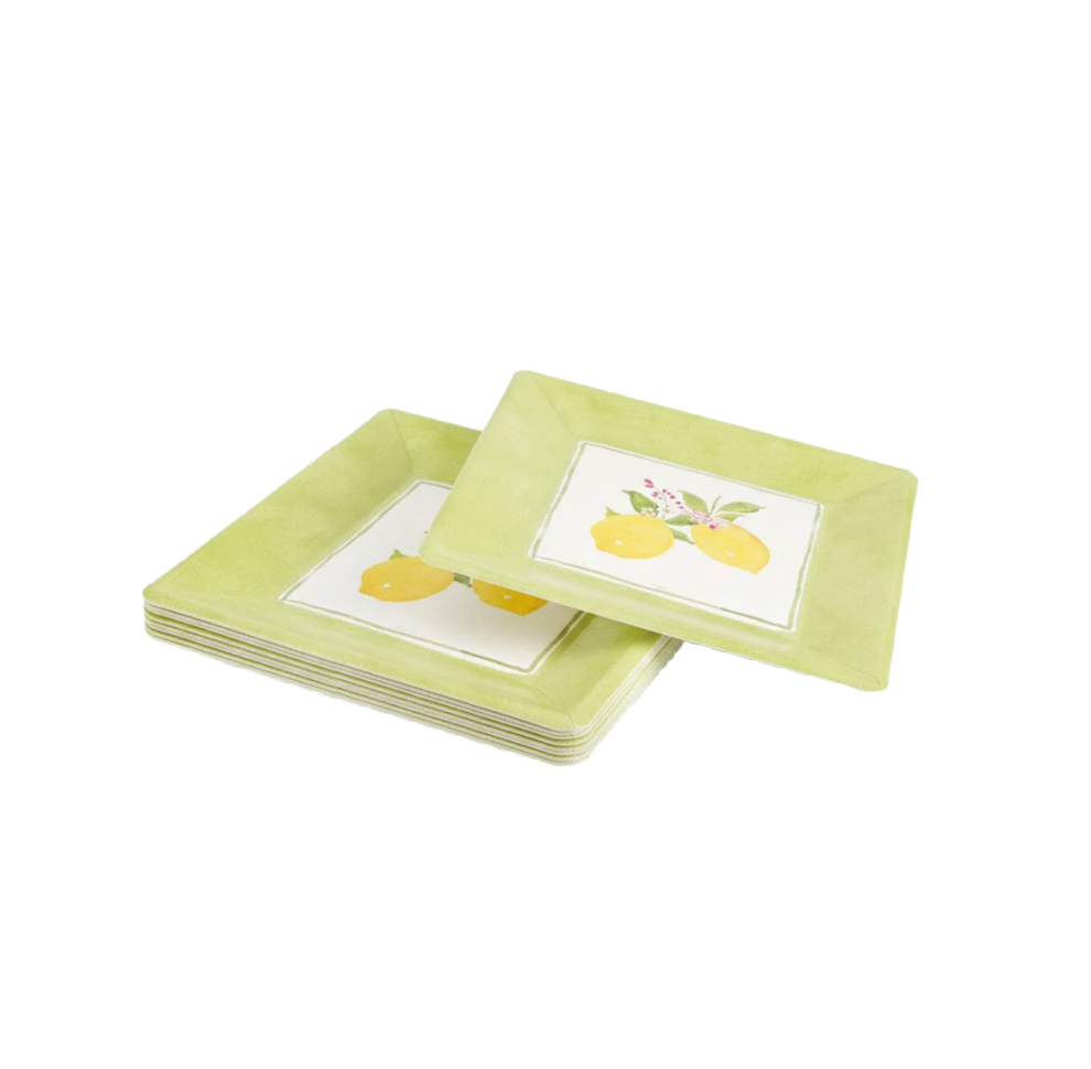 Limoncello Sq Dessert Paper Plate
