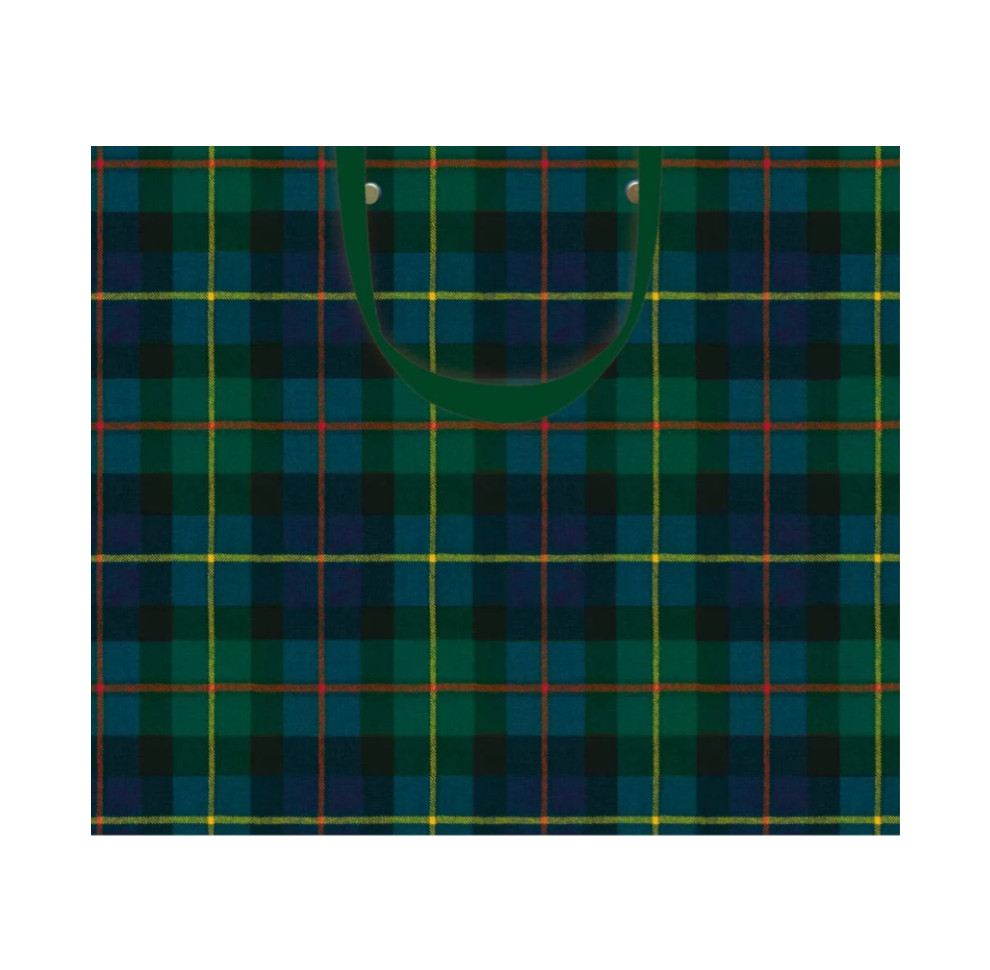William Tartan Blue Large Gift Bag