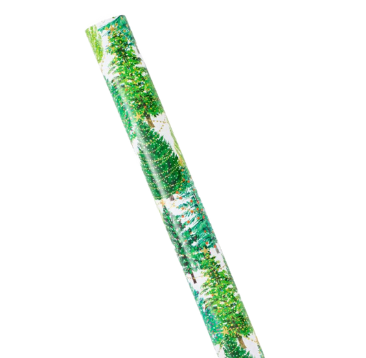 Christmas Tree with Lights Wrapping Paper