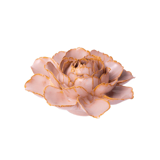 Rose Pink Camellia Pottery Flower