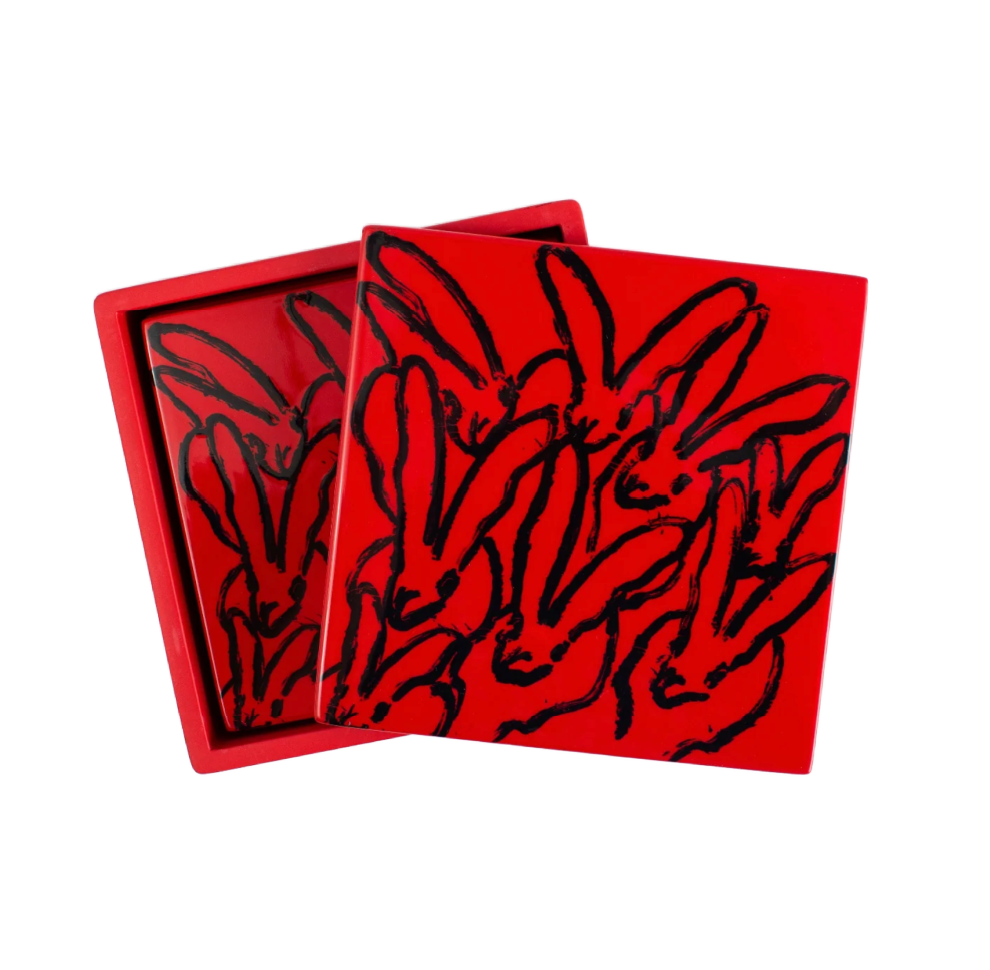 Hunt Slonem | Red Rover Coaster Box