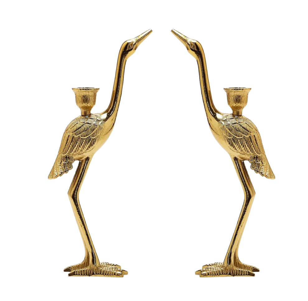 Crane Candle Holder