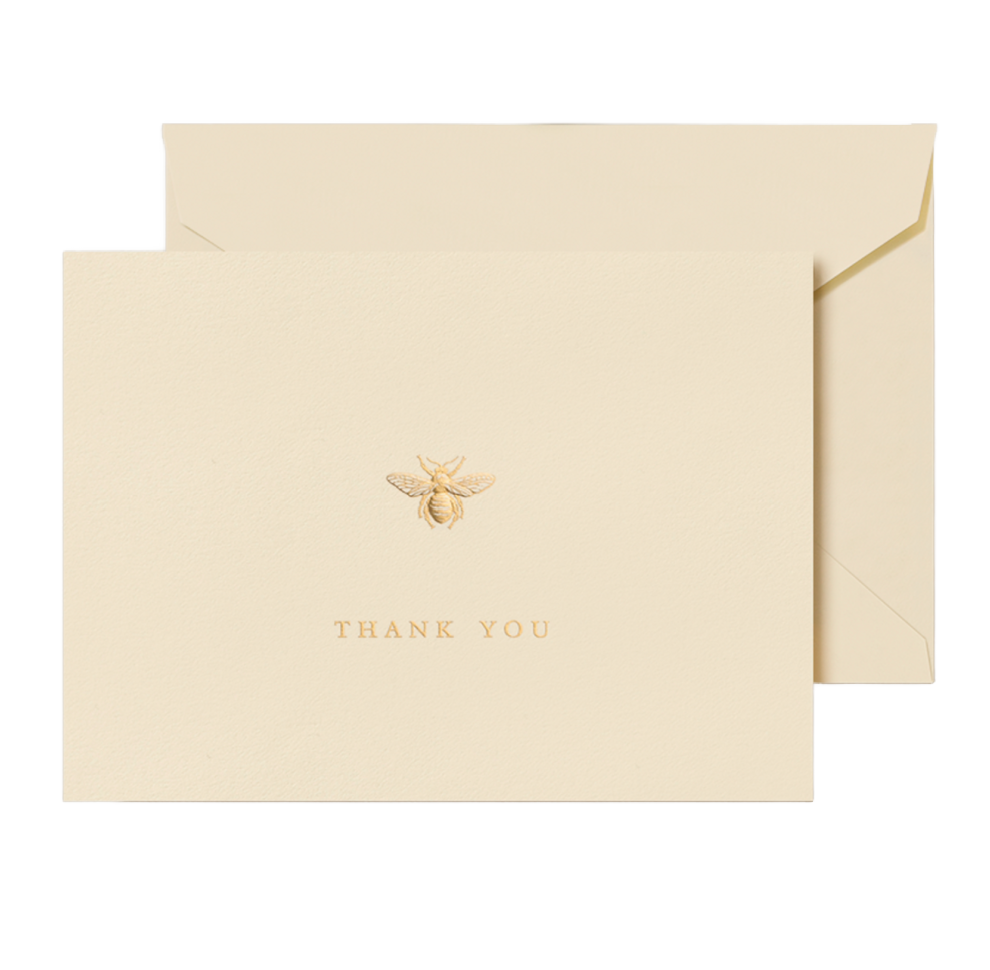 Bee Thank You Crane Folded Notes