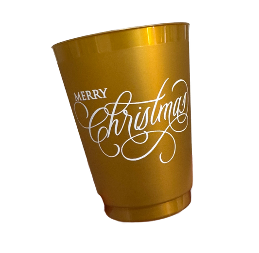 Merry Christmas 16oz Shatterproof Cups