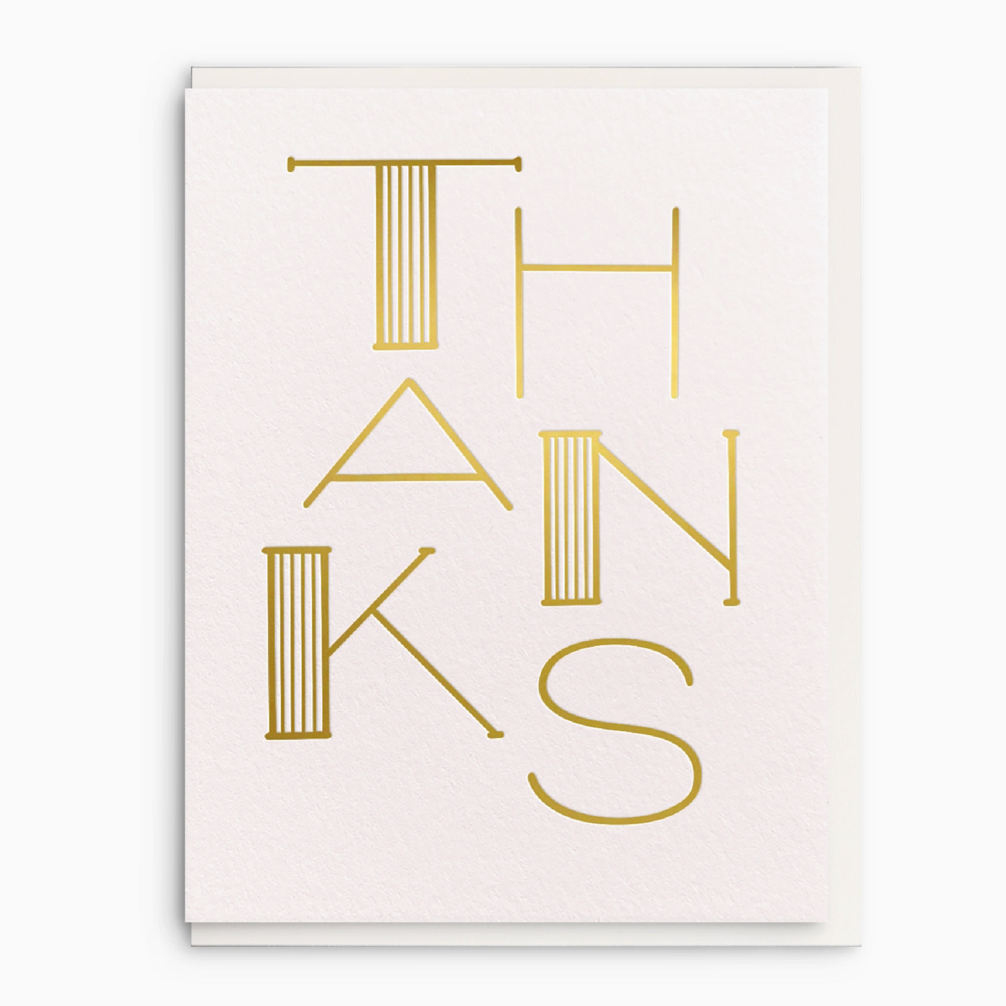 Thank You Gold Greeting Card