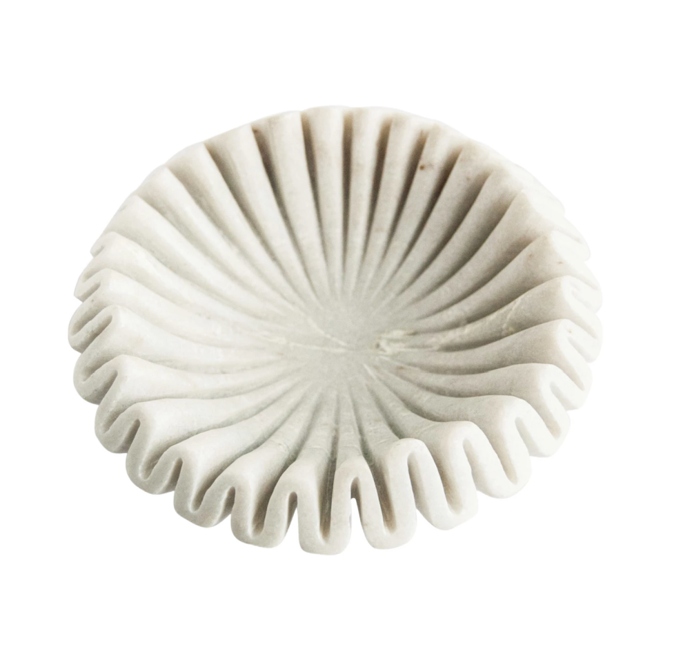 Marble Pleated Dish