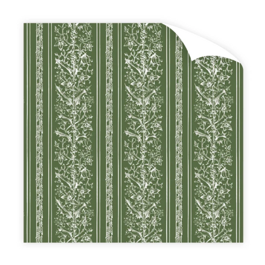 Poetic Green Wrapping Paper