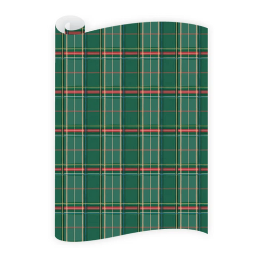 Equestrian Toile Tartan Wrapping Paper