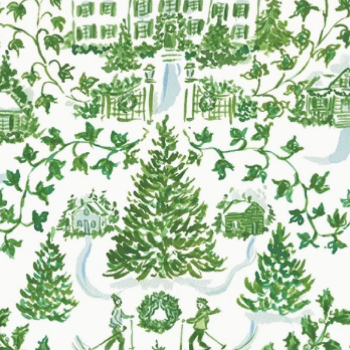 Holiday Toile Wrapping Paper