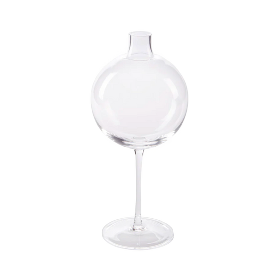 Clear Wine Glass Vase