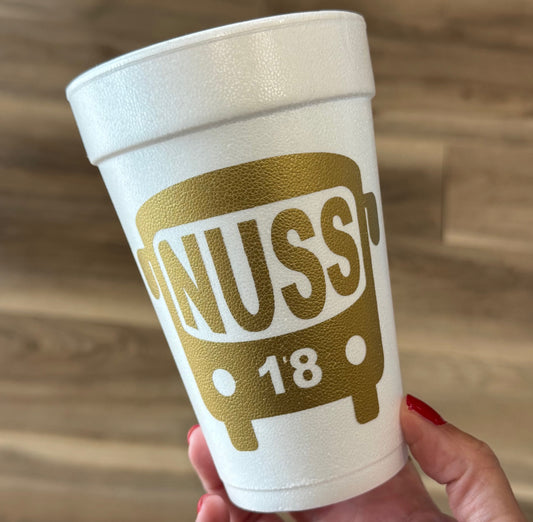 Nuss Bus Print 16oz Foam Cups