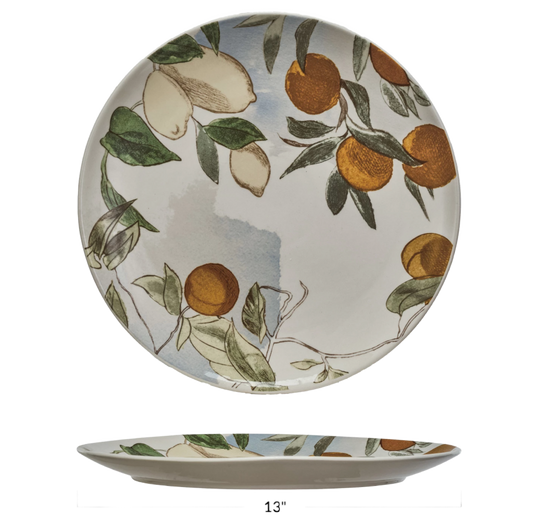 Stoneware Fruit Platter