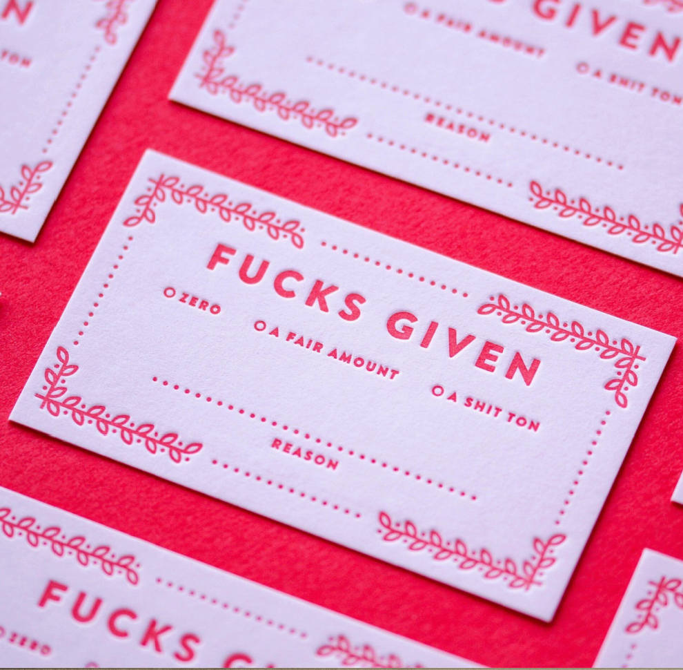 F***s Given Cards