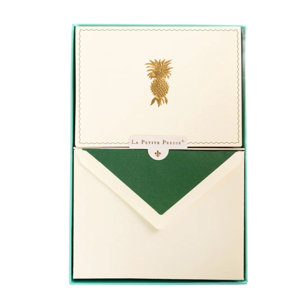 La Petite Presse Pineapple Boxed Correspondence Notes