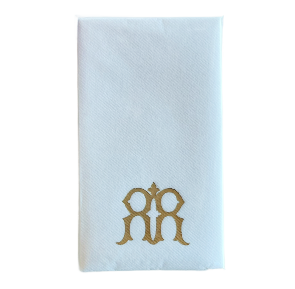 (R) Initial Linun Guest Napkins - 15 per pack