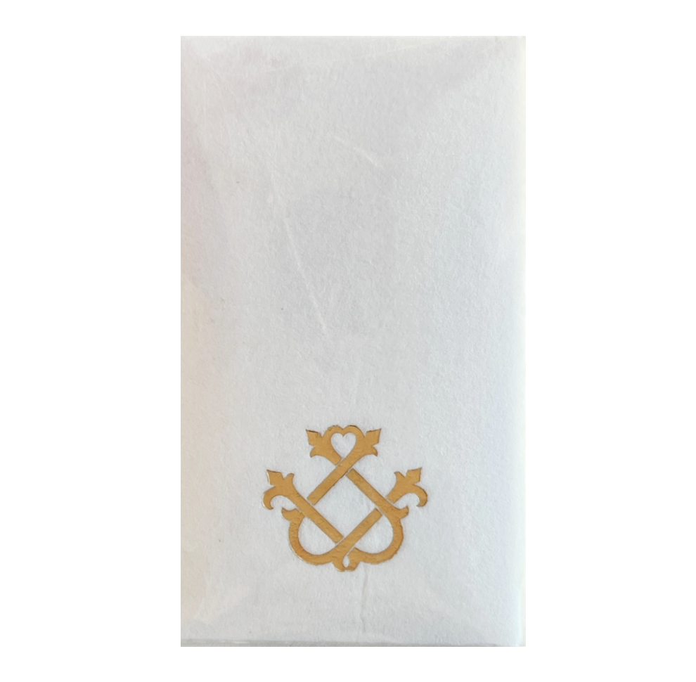 (U) Initial Linun Guest Napkins - 15 per pack