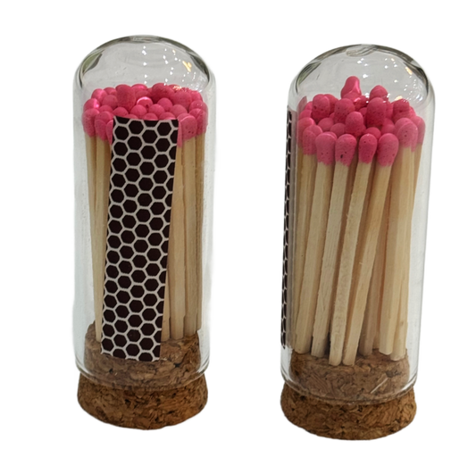 Mini Cloche Matches - Hot Pink