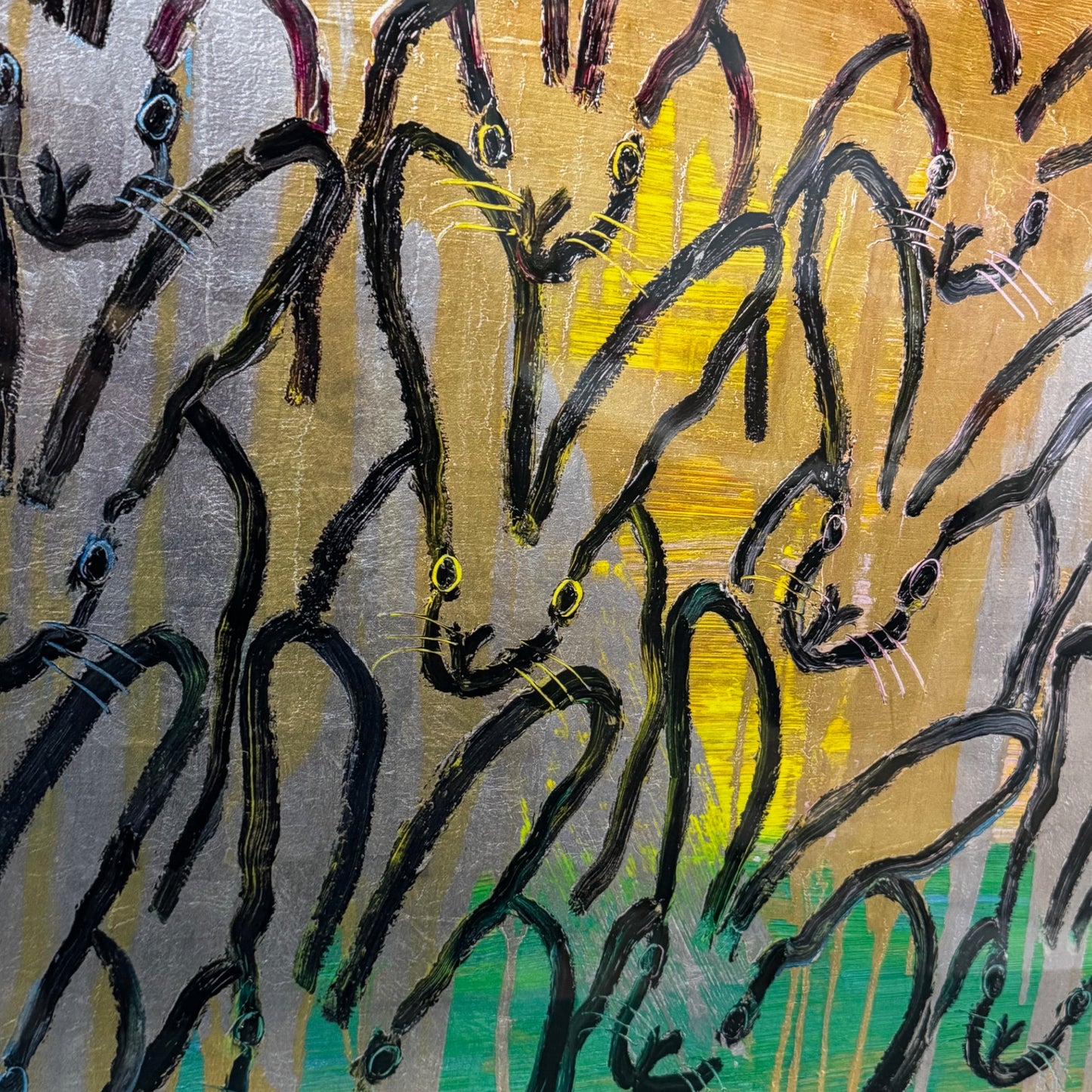 Hunt Slonem | Fluffle Gold Tray