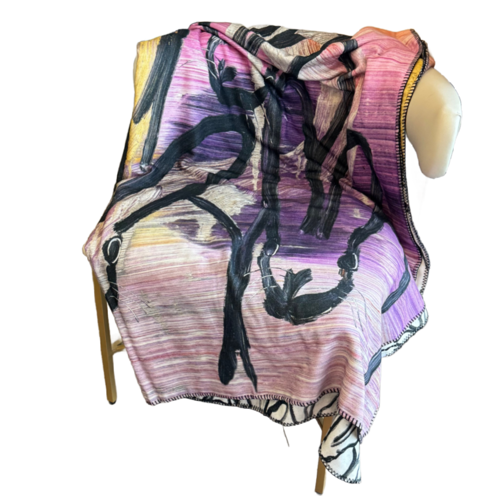 Hunt Slonem | Bunny Blanket