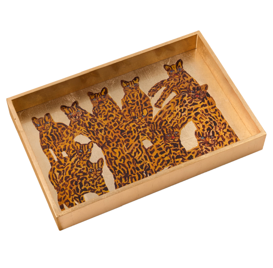 Hunt Slonem | Ocelot Queen Tray