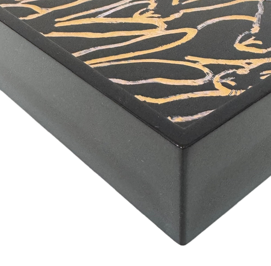 Hunt Slonem | Rabbit Run Black Gold