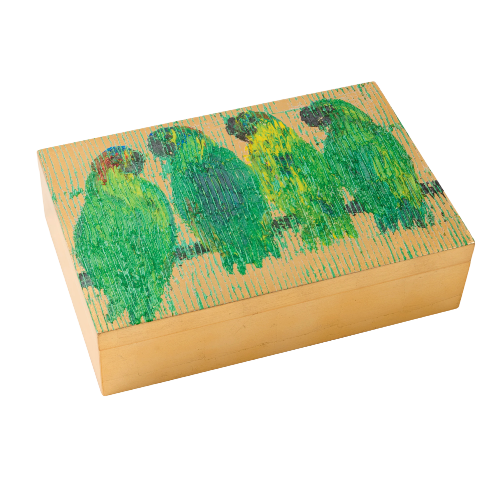 Hunt Slonem | Parrot Song Lacquer Box