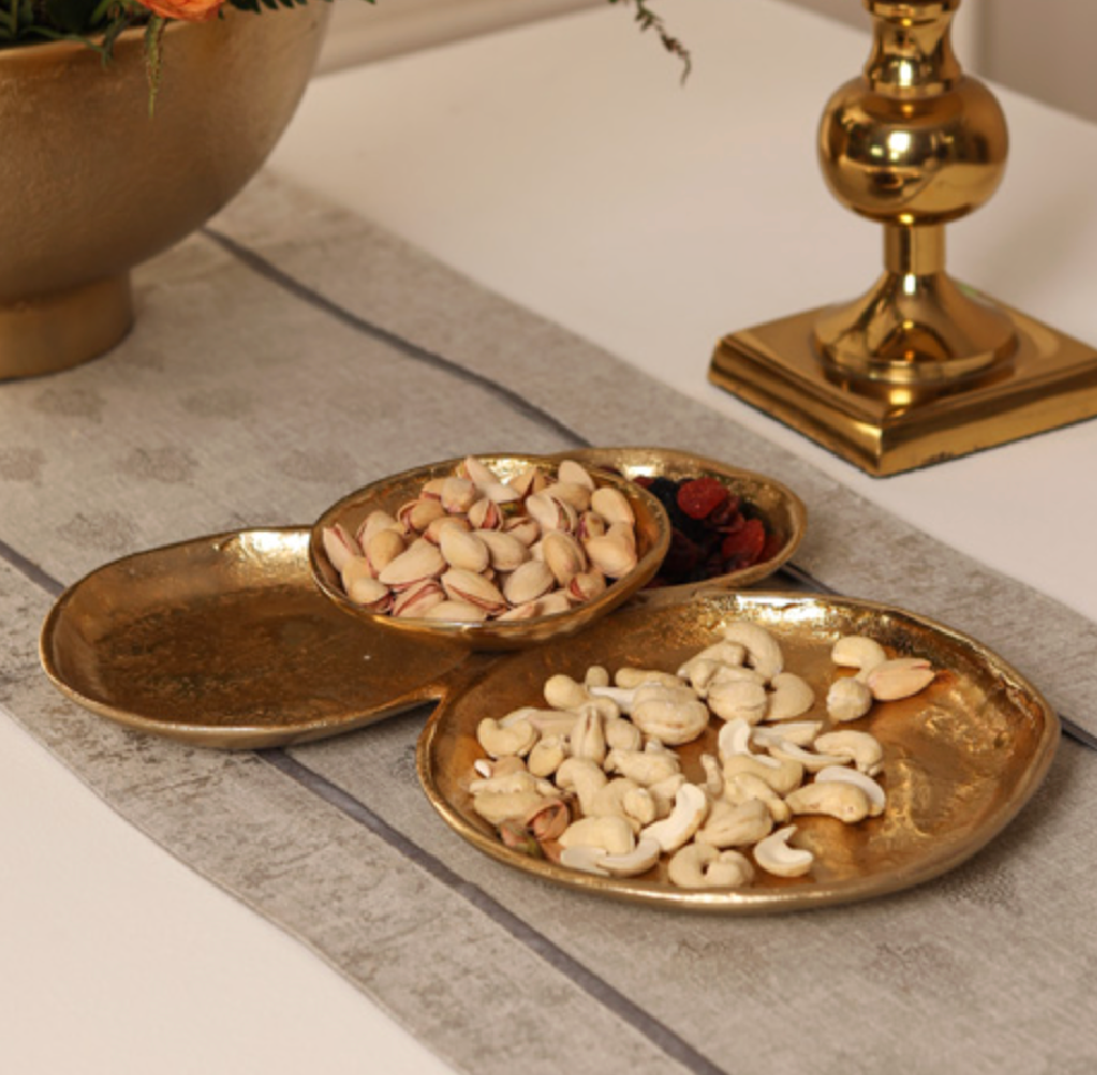 Brass 4 Cluster Plate